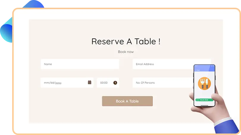 Allow Customers to Book a Table